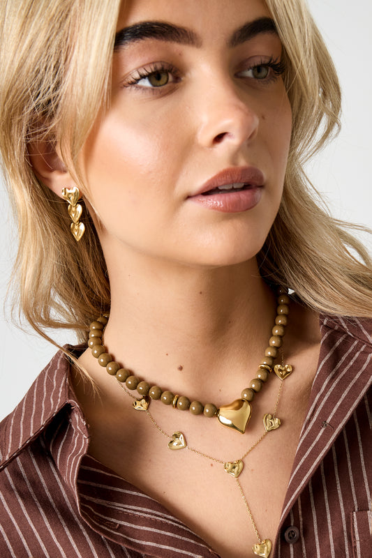 Acryl kralen kettingen Hart Casual Dagelijks Eenvoudig Serie Dames sieraden